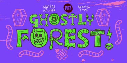 Ghostly forest Font Poster 1