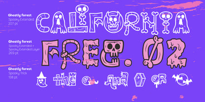 Ghostly forest Font Poster 4