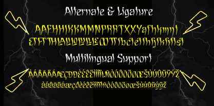 Gledek Font Poster 7