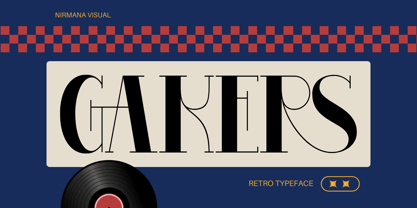 Gakers Retro Font Poster 1