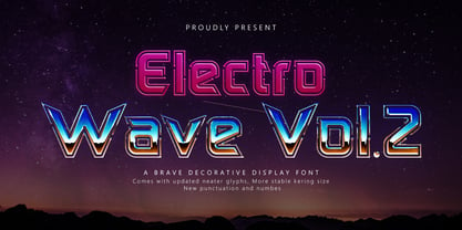Electro Wave Vol.2 Font Poster 1