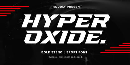 Hyper Oxide Font Poster 1