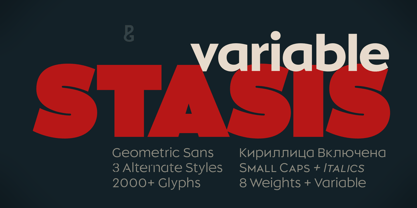 Stasis Variable Font Poster 1