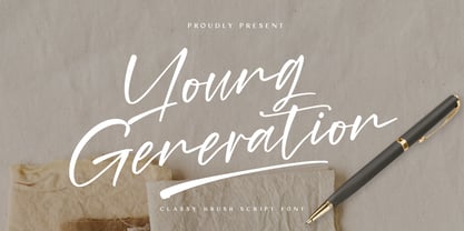 Young Generation Font Poster 1