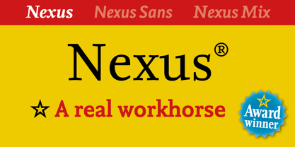 Nexus Serif Pro Font Poster 1