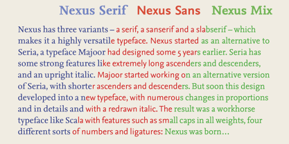 Nexus Serif Pro Font Poster 11