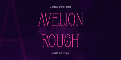 Avelion Rough Font Poster 1