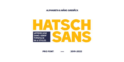 Hatsch Sans Font Poster 1