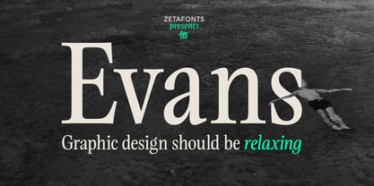 Evans Font Poster 1
