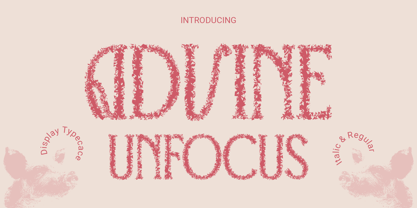 Advine Unfocus Font Poster 1