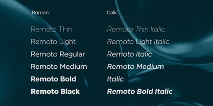 Remoto Font Poster 13