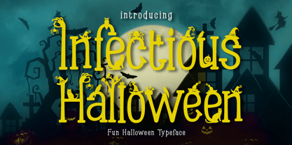 Infectious Halloween Font Poster 1