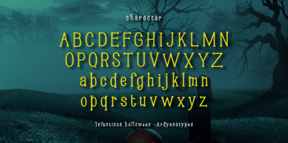 Infectious Halloween Font Poster 7