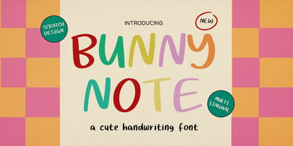 Bunnynote Font Poster 1