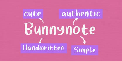 Bunnynote Font Poster 10