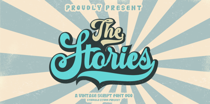 The Stories Font Poster 1