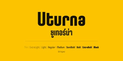 Uturna Font Poster 1