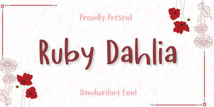 Ruby Dahlia Font Poster 1