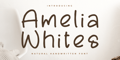 Amelia Whites Font Poster 1