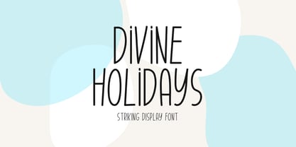 Divine Holidays Font Poster 1