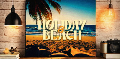 Beachy Font Poster 2