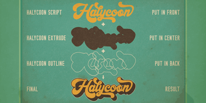 Halycoon Script Font Poster 1