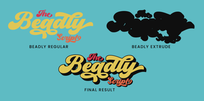 Beadly Font Poster 3