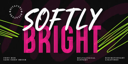 Softly Bright Font Poster 1