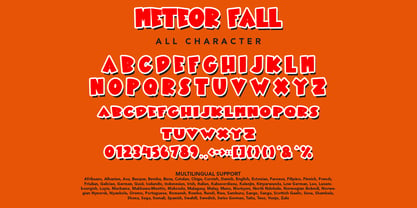 Meteor Fall Font Poster 8