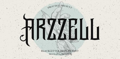 MC Arzzell Font Poster 1