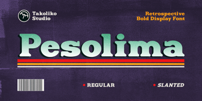 Pesolima Font Poster 1