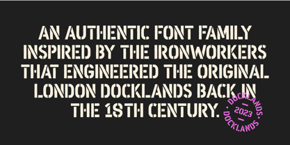 Docklands Font Poster 3
