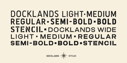 Docklands Font Poster 2