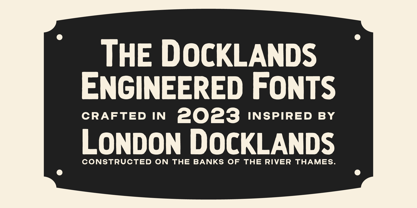 Docklands Font Poster 4