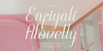 Enfiyali Alovelly Font Poster 1