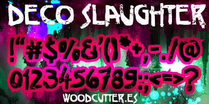 Deco Slaughter Font Poster 5