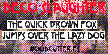 Deco Slaughter Font Poster 3