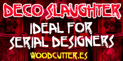 Deco Slaughter Font Poster 2
