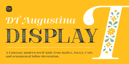 DT Augustina Font Poster 1