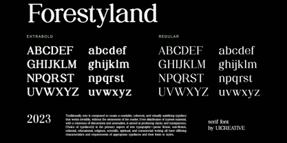 Forestyland Font Poster 8