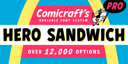 Hero Sandwich Pro Font Poster 1