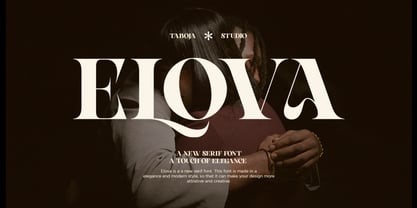 Elova Elegant Serif Fuente Póster 1