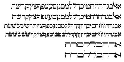 Hebrew Siddur Fuente Póster 5