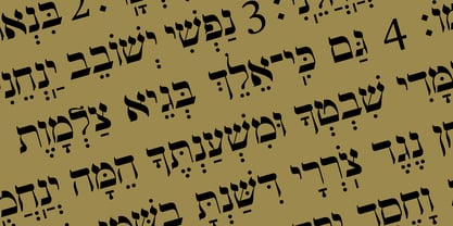 Hebrew Siddur Fuente Póster 1