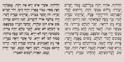 Hebrew Siddur Fuente Póster 2