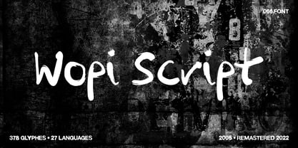 Wopi Script No 1 Font Poster 1