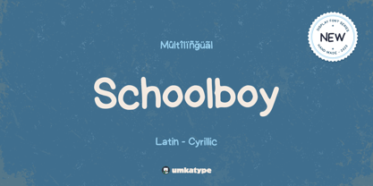 Schoolboy Font Poster 1