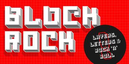 Blockrock Font Poster 1