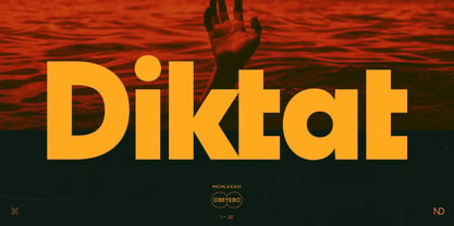 ND Diktat Font Poster 1