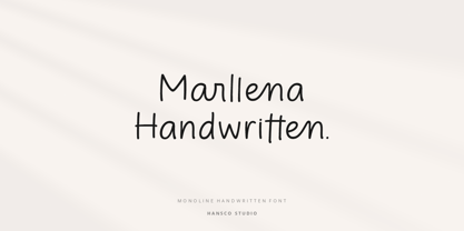 Marllena Monoline Font Poster 1